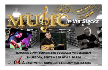 Music in the Stacks flyer