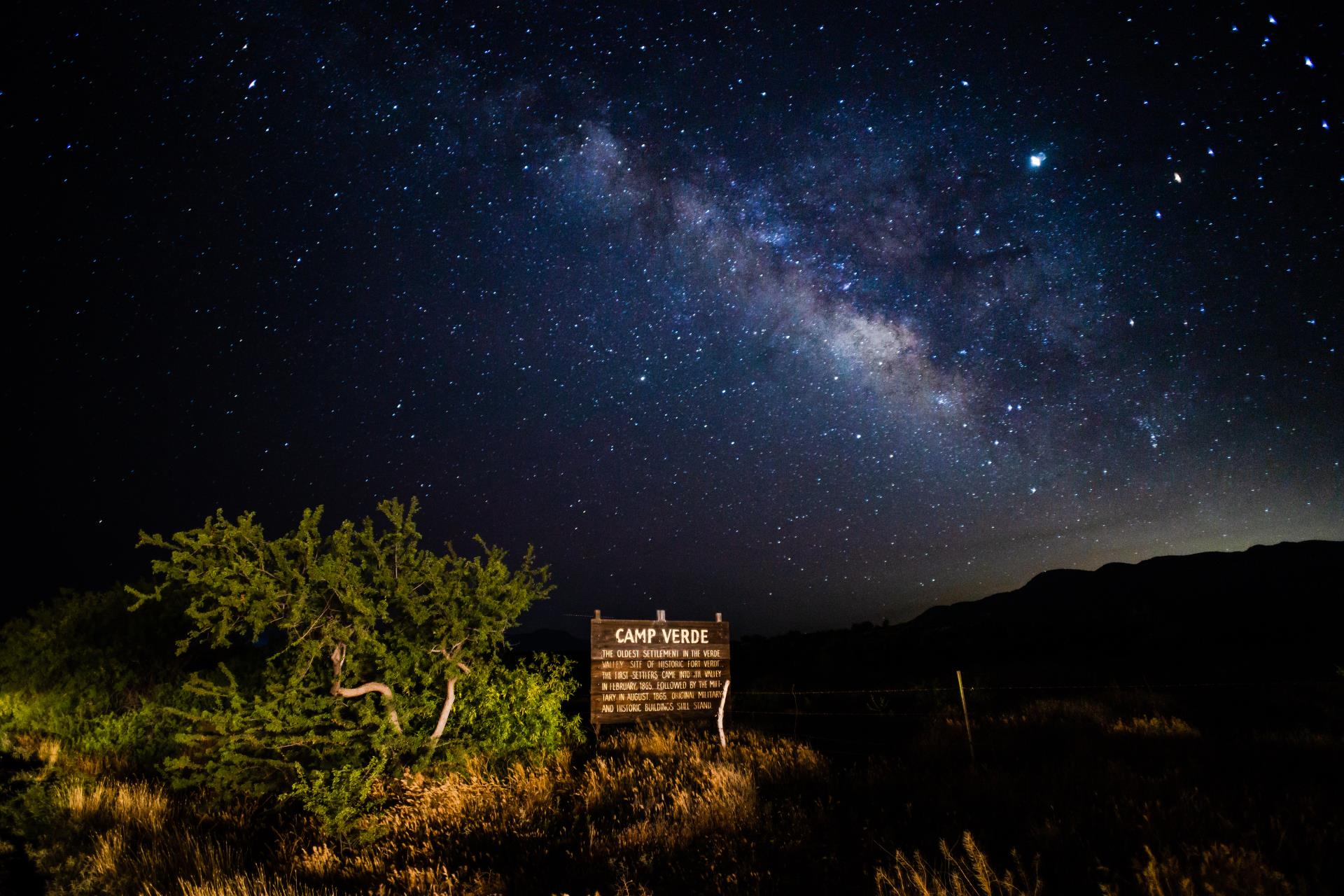 Dark Sky view of stars