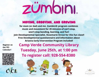 Camp verde June Zumbini flyer