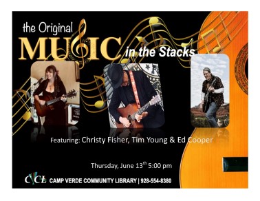 Music in the Stacks June 2024 flyer