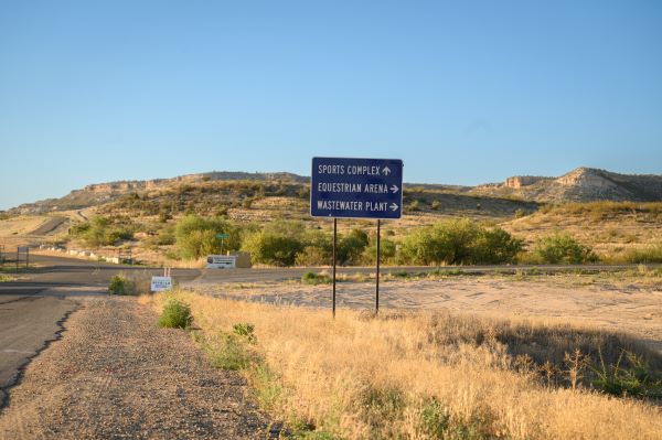 sports complex sign