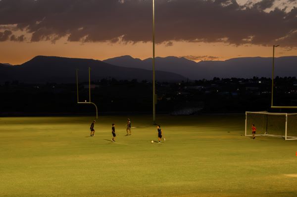 sports complex soccer at night2