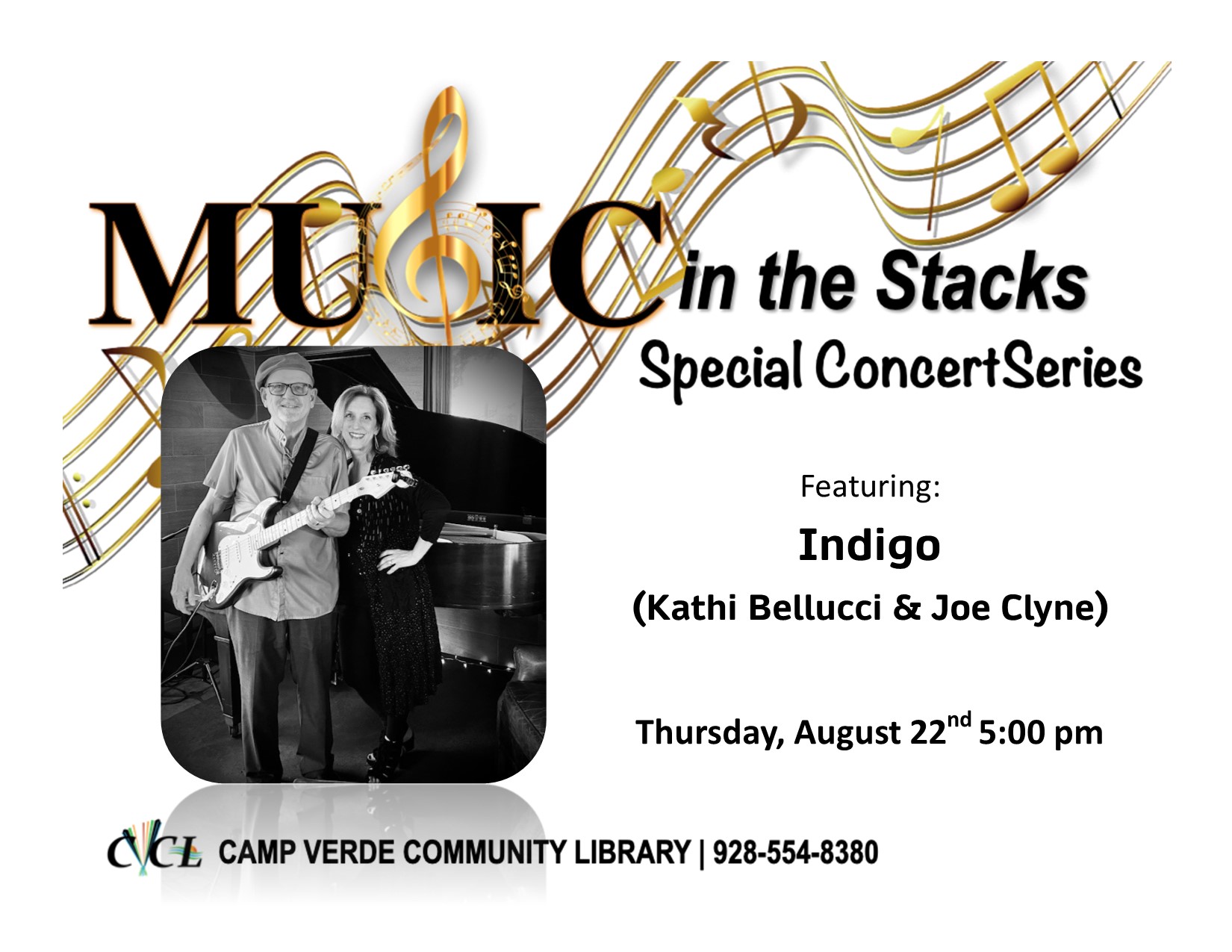 Music in the Stacks Concert Series-August 2024