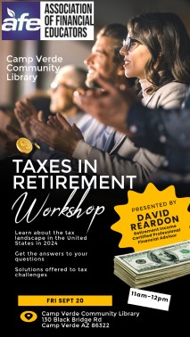 Financial Literacy Workshop Taxes in Retirement small